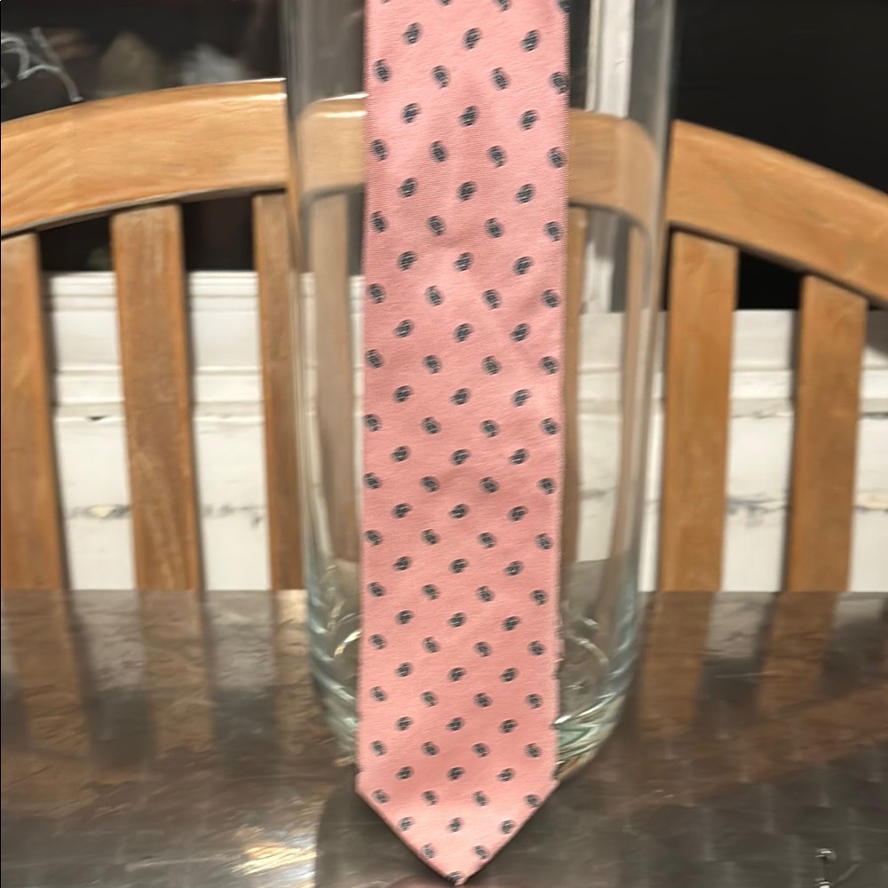 Jos. A. Bank Pink and Black Silk Tie